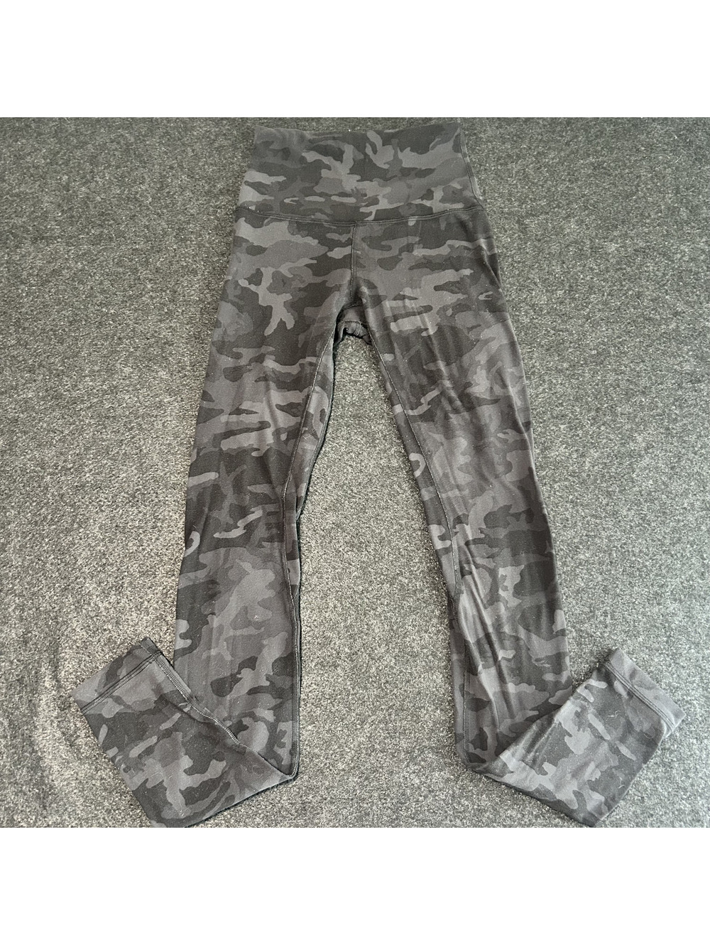 Lululemon Align High-Rise Pant 28" Black Grey Camo Leggings Size 2